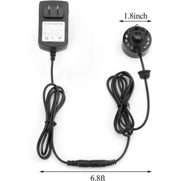 Mist Maker Fogger Water Fountain Pond Fog Machine Atomizer Air Humidifier 12 LED - Picture 3 of 7